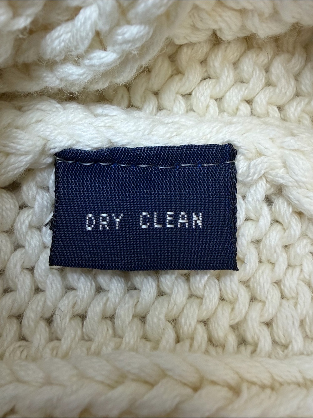 Vintage Polo Ralph Lauren Cable Knit Fisherman Sweater Cream Cotton L Heritage - Picture 8 of 9